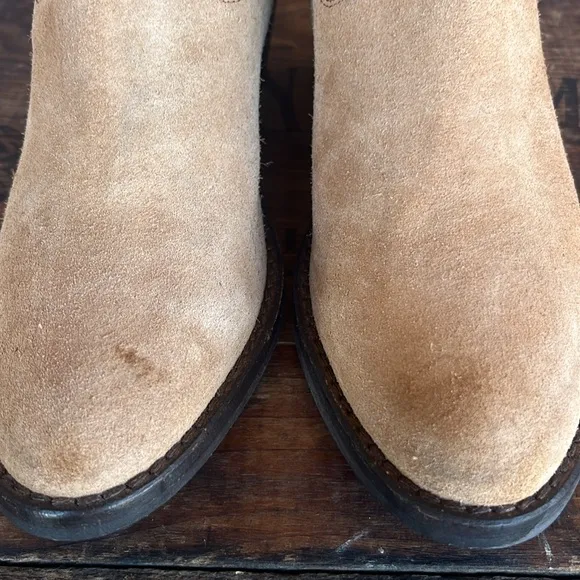 Sundance Tan Suede Ankle Boots