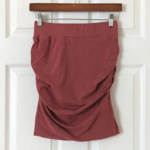 Sundry for Evereve Soleil High Waisted Ruched Soft Bodycon Mini Skirt Pink 1