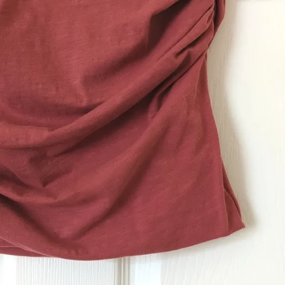Sundry for Evereve Soleil High Waisted Ruched Soft Bodycon Mini Skirt Pink 1