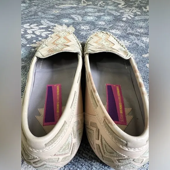 Susan Bennis Warren Edwards Italian Handmade Southwest loafers