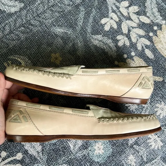 Susan Bennis Warren Edwards Italian Handmade Southwest loafers