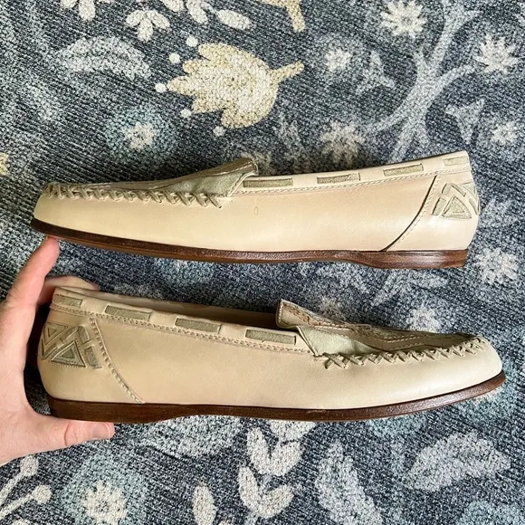 Susan Bennis Warren Edwards Italian Handmade Southwest loafers