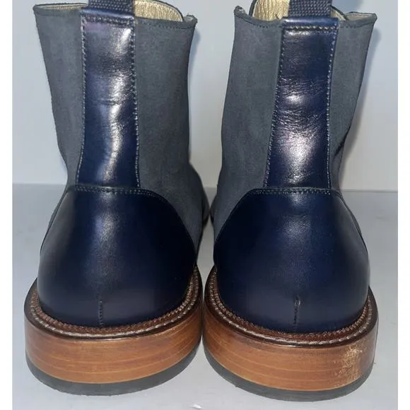 Taft The Troy Mens‎ Size 14 Navy Suede Cap Toe Boots Size 47