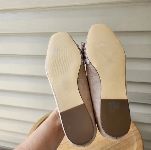Talbots Stella bow loafers suede size 8M