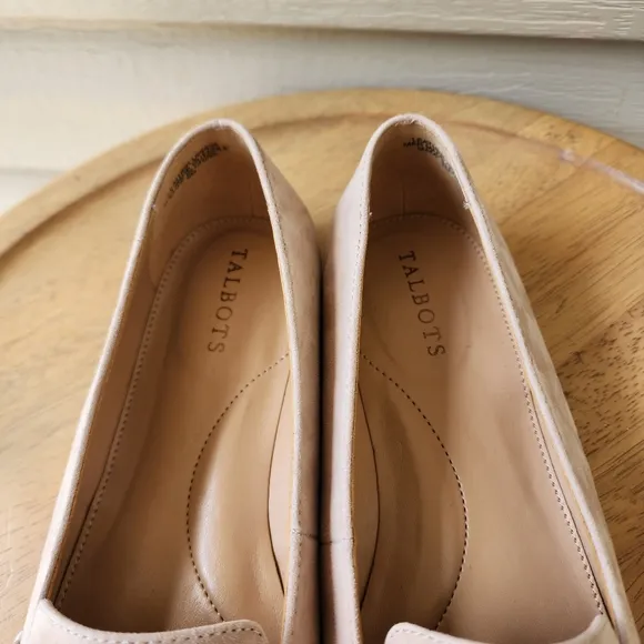 Talbots Stella bow loafers suede size 8M