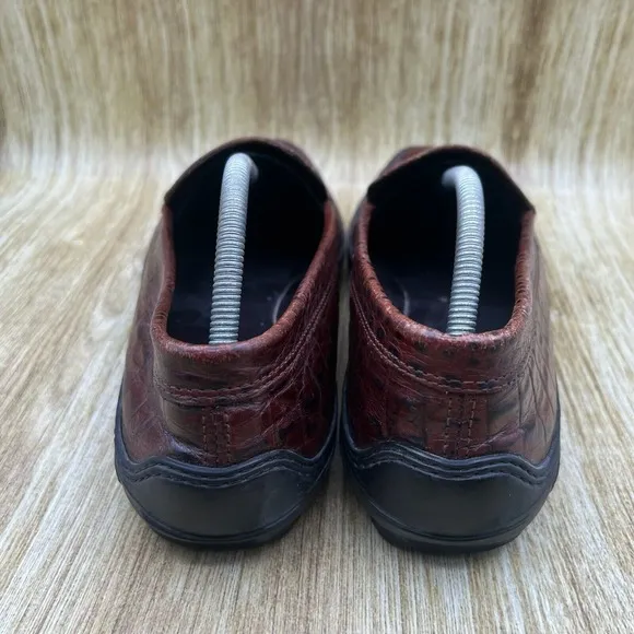 TB Phelps Crocodile Print Horsebit Loafers Men's Size 11 Casual Shoes Brown