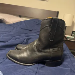 Tecovas Black Leather Men's Boots Sz. 12