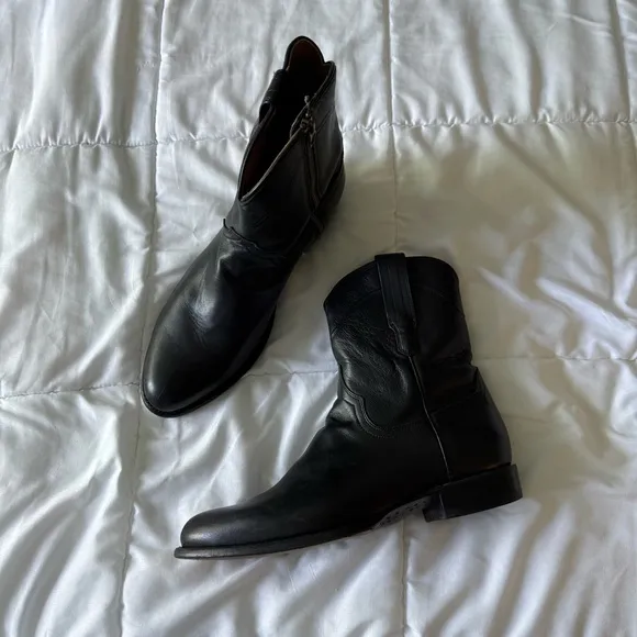 Tecovas Dean Cowboy Boots - Midnight Black