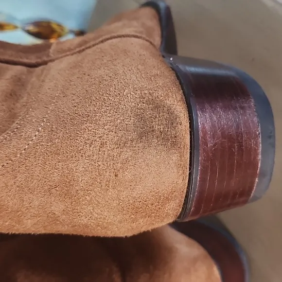 TECOVAS Men's Brown Suede Cowboy Boots Sz.11EE