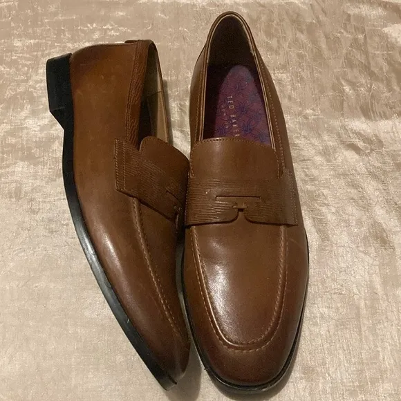 Ted Baker Adlerrc Debossed Leather Saddle Loafer