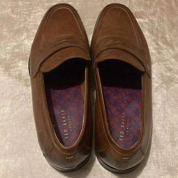 Ted Baker Adlerrc Debossed Leather Saddle Loafer