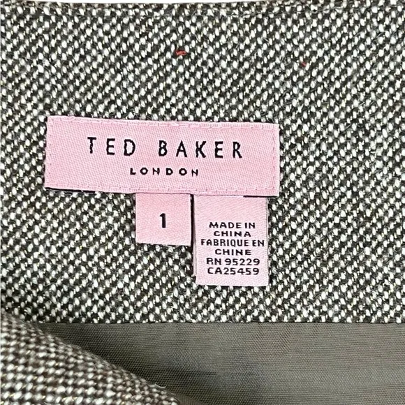 Ted Baker Embellished Wool Blend Tiered Mini Skirt |Classic Elegance