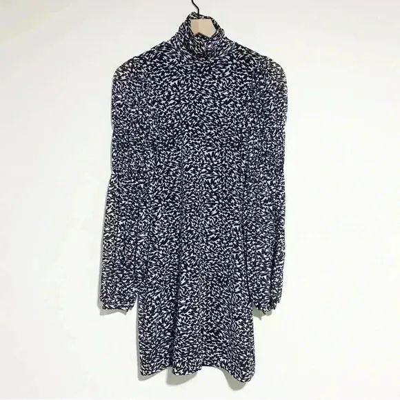 Ted Baker London Granett High Neck Printed Mini Dress Size 1