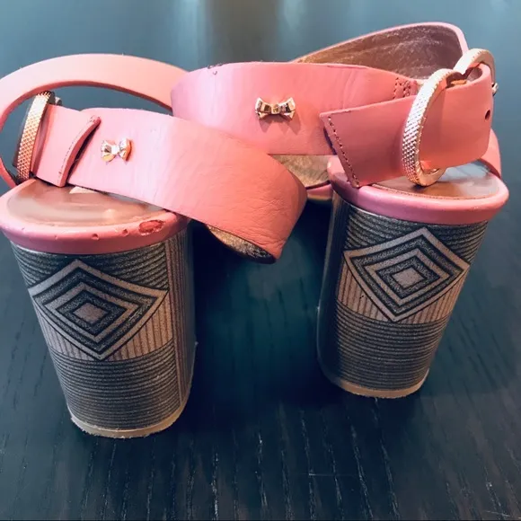 Ted Baker London|Modern Glam Pink Heeled Sandals
