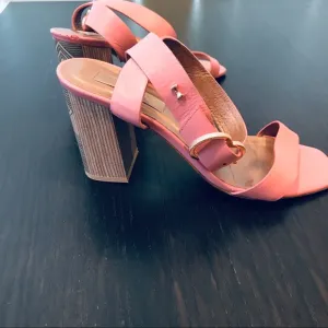 Ted Baker London|Modern Glam Pink Heeled Sandals