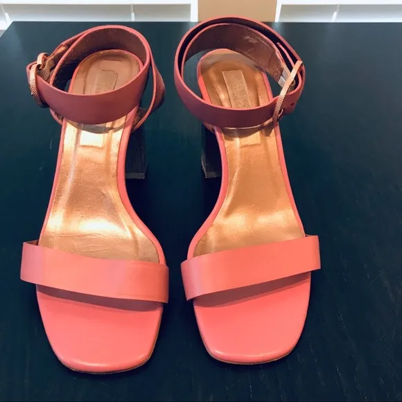 Ted Baker London|Modern Glam Pink Heeled Sandals