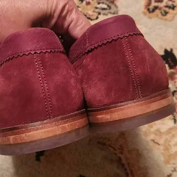 Ted Baker men loafers Doucce, red leather, size 10.5