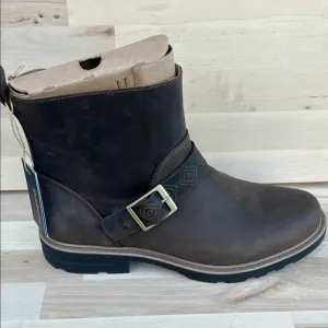 Teva Brown Leather Boots with Buckle w 9.5