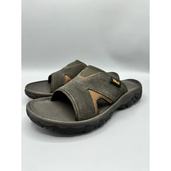TEVA Men's Katavi 2 Water-Resistant Slide Sandals, Bungee Cord, Size 7