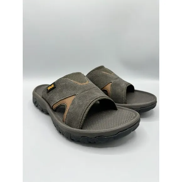 TEVA Men's Katavi 2 Water-Resistant Slide Sandals, Bungee Cord, Size 7