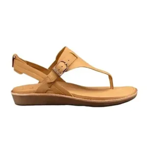 TEVA NWOB Encanto Leather Waterproof Thong Sandals Beige