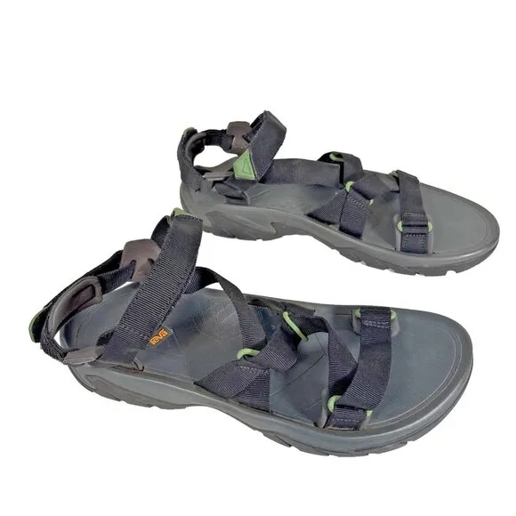 Teva Terra Fi 5 Sport Sandals Black Men's 12 Waterproof Trail Hiking QuickDry