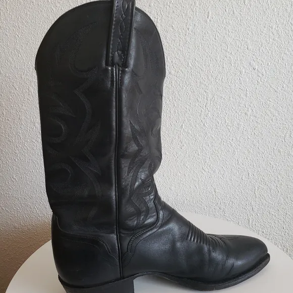 The El Dorado Western Blaсk Leather Handmade Boots