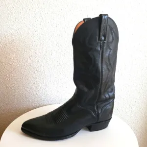 The El Dorado Western Blaсk Leather Handmade Boots