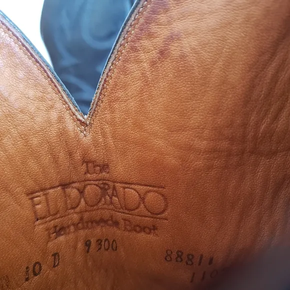 The El Dorado Western Blaсk Leather Handmade Boots