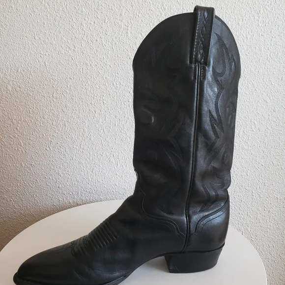 The El Dorado Western Blaсk Leather Handmade Boots