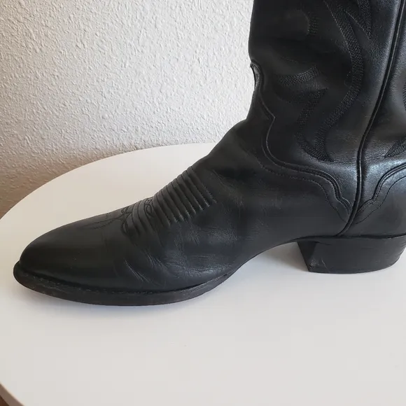 The El Dorado Western Blaсk Leather Handmade Boots