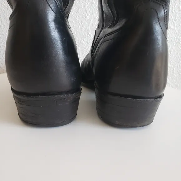 The El Dorado Western Blaсk Leather Handmade Boots