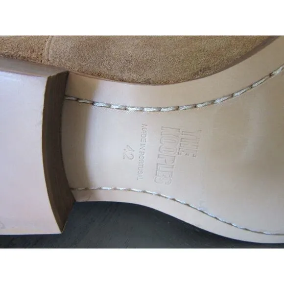 The Kooples Brown Suede Leather Slip On Size 9 Western Cowboy Rancher Boots