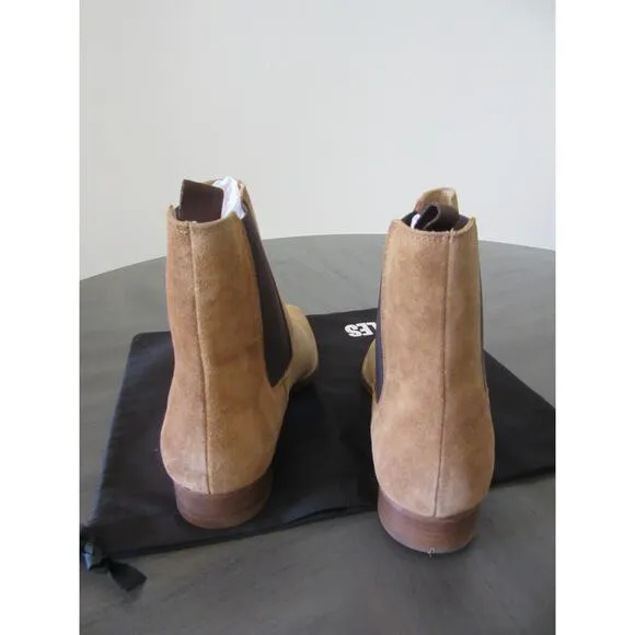 The Kooples Brown Suede Leather Slip On Size 9 Western Cowboy Rancher Boots