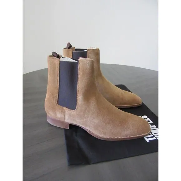 The Kooples Brown Suede Leather Slip On Size 9 Western Cowboy Rancher Boots