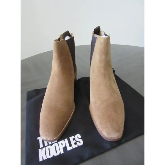 The Kooples Brown Suede Leather Slip On Size 9 Western Cowboy Rancher Boots