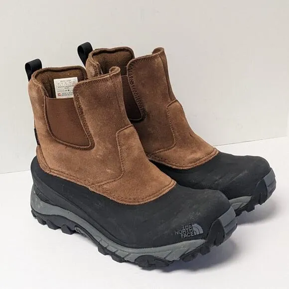 The North Face Chilkat IV Pull-On Winter Boots, Brown Suede, Men's 7 M