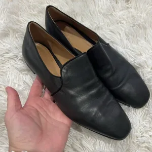 The Row Alys Loafers In Black Leather Flats Loafers - Size 37 US 6.5 - black