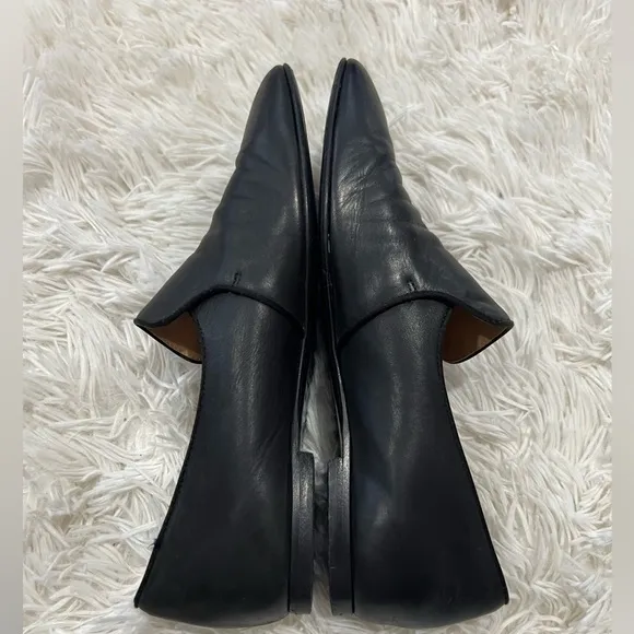 The Row Alys Loafers In Black Leather Flats Loafers - Size 37 US 6.5 - black