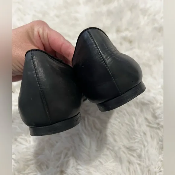 The Row Alys Loafers In Black Leather Flats Loafers - Size 37 US 6.5 - black