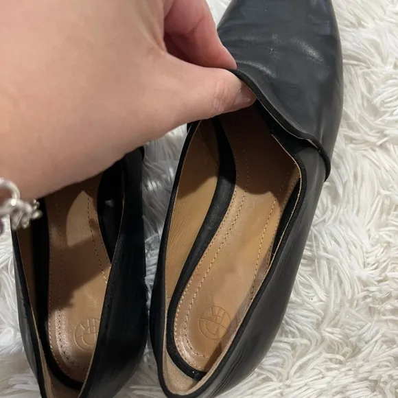 The Row Alys Loafers In Black Leather Flats Loafers - Size 37 US 6.5 - black