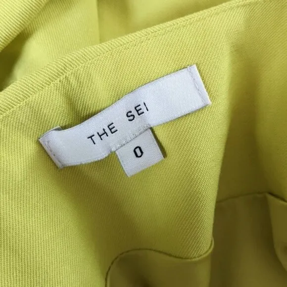 The Sei Ruched Asymmetrical Mini Skirt 0 Gold Green Chartreuse Revolve Cocktail
