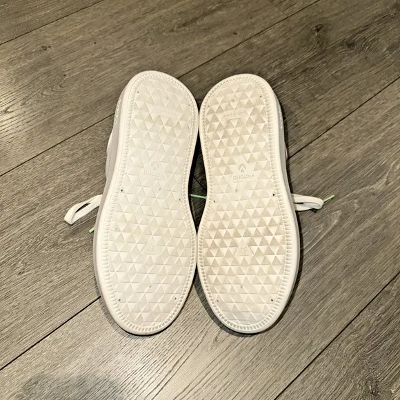 The Victoria Women Size 37/6 Milan Fashion Sneakers White Coral Made In Spain