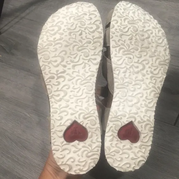 THINK! JULIA MACCHIATO/KOMBI Suede Fisherman Sandals size 8.5