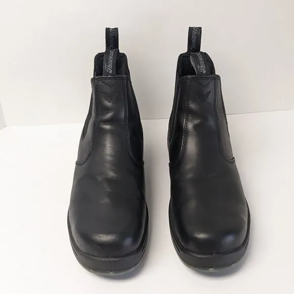 Thorogood Quick Release Safety Toe Work Boots, Black Leather, Men's 12 Wide