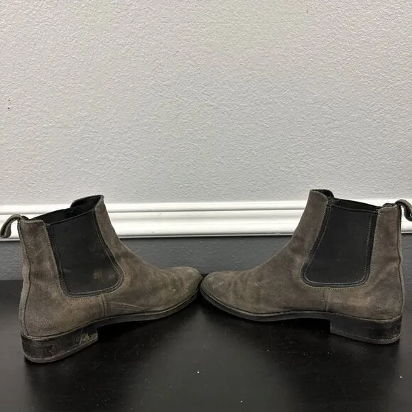 Thursday Boot Company Women’s Dark Olive Suede Duchess Chelsea Boots Size 9