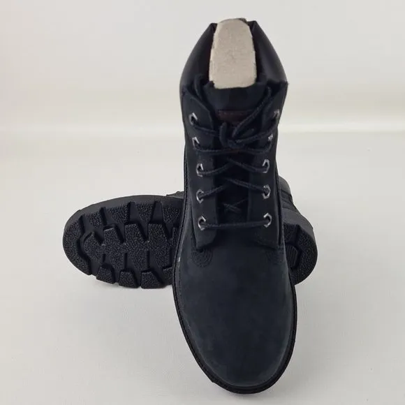 Timberland 6 In Classic Waterproof Boots Black Little Kids SZ 1 Y