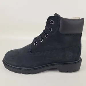 Timberland 6 In Classic Waterproof Boots Black Little Kids SZ 1 Y