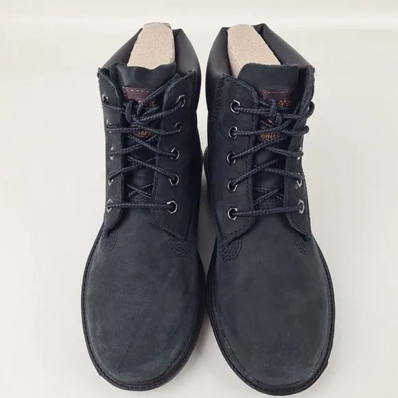 Timberland 6 In Classic Waterproof Boots Black Little Kids SZ 1 Y