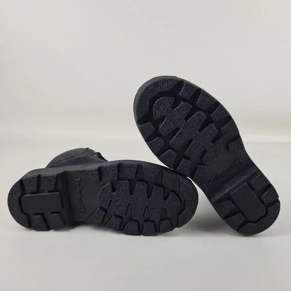 Timberland 6 In Classic Waterproof Boots Black Little Kids SZ 1 Y